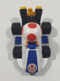 2014 McDonald's Nintendo Mario Kart Toad Plastic 3" Long Toy Character Car Vehicle
