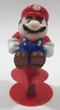 1989 Nintendo Super Mario Jumping Mario Pop Up 3 1/4" Tall Toy Figure Works