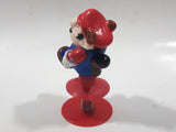 1989 Nintendo Super Mario Jumping Mario Pop Up 3 1/4" Tall Toy Figure Works