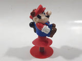 1989 Nintendo Super Mario Jumping Mario Pop Up 3 1/4" Tall Toy Figure Works