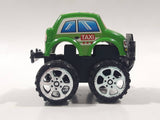 Unknown Brand Taxi Monster Truck with Eyes Green Plastic Toy Car Vehicle