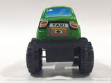 Unknown Brand Taxi Monster Truck with Eyes Green Plastic Toy Car Vehicle