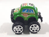 Unknown Brand Taxi Monster Truck with Eyes Green Plastic Toy Car Vehicle