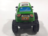 Unknown Brand Taxi Monster Truck with Eyes Green Plastic Toy Car Vehicle