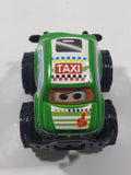 Unknown Brand Taxi Monster Truck with Eyes Green Plastic Toy Car Vehicle