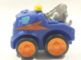 2008 Hasbro Tonka Lil Chuck & Friends Tow Truck Blue Plastic Die Cast Toy Car Vehicle C-082A