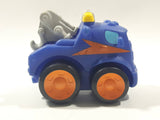2008 Hasbro Tonka Lil Chuck & Friends Tow Truck Blue Plastic Die Cast Toy Car Vehicle C-082A