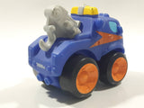 2008 Hasbro Tonka Lil Chuck & Friends Tow Truck Blue Plastic Die Cast Toy Car Vehicle C-082A