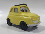 2006 McDonald's Disney Pixar Cars Luigi Yellow Pullback Plastic Die Cast Toy Car Vehicle