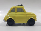 2006 McDonald's Disney Pixar Cars Luigi Yellow Pullback Plastic Die Cast Toy Car Vehicle