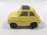 2006 McDonald's Disney Pixar Cars Luigi Yellow Pullback Plastic Die Cast Toy Car Vehicle