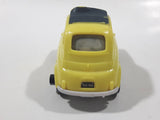 2006 McDonald's Disney Pixar Cars Luigi Yellow Pullback Plastic Die Cast Toy Car Vehicle