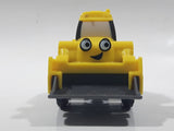 2015 Mattel Hit Bob The Builder Back Hoe Yellow Plastic Die Cast Toy Car Vehicle