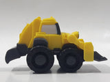 2015 Mattel Hit Bob The Builder Back Hoe Yellow Plastic Die Cast Toy Car Vehicle
