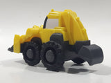 2015 Mattel Hit Bob The Builder Back Hoe Yellow Plastic Die Cast Toy Car Vehicle