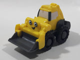 2015 Mattel Hit Bob The Builder Back Hoe Yellow Plastic Die Cast Toy Car Vehicle