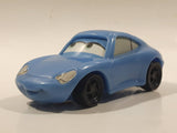 2006 McDonald's Disney Pixar Cars Sally Porsche Light Blue Pullback Plastic Die Cast Toy Car Vehicle
