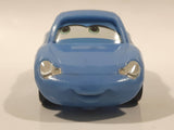 2006 McDonald's Disney Pixar Cars Sally Porsche Light Blue Pullback Plastic Die Cast Toy Car Vehicle
