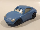 2006 McDonald's Disney Pixar Cars Sally Porsche Light Blue Pullback Plastic Die Cast Toy Car Vehicle