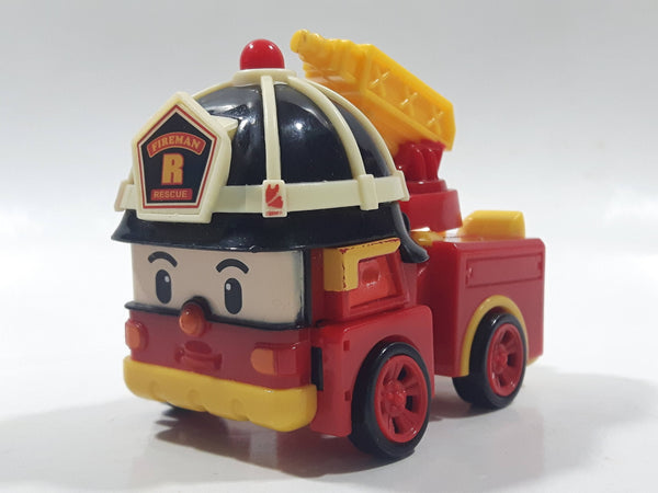 2013 Silverlit Hong Kong ROI Visual/EBS Fireman Rescue Fire Truck Red Plastic Toy Car Vehicle Transformer