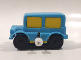 Vintage 1978 Tomy Flip Floppers Bus Light Blue Wind Up Plastic Toy Car Vehicle