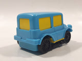 Vintage 1978 Tomy Flip Floppers Bus Light Blue Wind Up Plastic Toy Car Vehicle