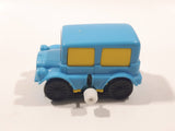 Vintage 1978 Tomy Flip Floppers Bus Light Blue Wind Up Plastic Toy Car Vehicle