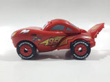 Disney Pixar Cars Lightning McQueen #95 Rust-eze Red Plastic Toy Car Vehicle