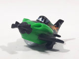 Disney Pixar Cars Mini Racers Planes Y4578 Airplane Green and Black Plastic Diecast Toy Car Vehicle