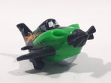 Disney Pixar Cars Mini Racers Planes Y4578 Airplane Green and Black Plastic Diecast Toy Car Vehicle