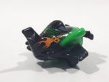 Disney Pixar Cars Mini Racers Planes Y4578 Airplane Green and Black Plastic Diecast Toy Car Vehicle