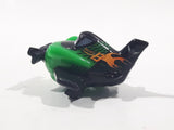 Disney Pixar Cars Mini Racers Planes Y4578 Airplane Green and Black Plastic Diecast Toy Car Vehicle