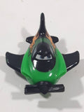 Disney Pixar Cars Mini Racers Planes Y4578 Airplane Green and Black Plastic Diecast Toy Car Vehicle