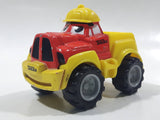 2000 Maisto Hasbro Tonka Lil Chuck & Friends Dump Truck Red and Yellow Die Cast Toy Car Vehicle