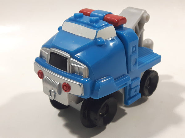 2003 Mattel Fisher Price Geotrax B4345 Tow Truck Blue Plastic Die Cast Toy Car Vehicle