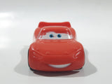 2008 Disney Pixar Cars Lightning McQueen Red Plastic Die Cast Toy Car Vehicle