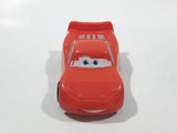 2008 Disney Pixar Cars Lightning McQueen Red Plastic Die Cast Toy Car Vehicle