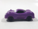 Disney Pixar Cars Purple Mini PVC Hard Rubber Toy Car Vehicle