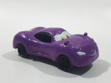 Disney Pixar Cars Purple Mini PVC Hard Rubber Toy Car Vehicle