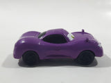 Disney Pixar Cars Purple Mini PVC Hard Rubber Toy Car Vehicle