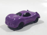 Disney Pixar Cars Purple Mini PVC Hard Rubber Toy Car Vehicle