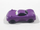 Disney Pixar Cars Purple Mini PVC Hard Rubber Toy Car Vehicle