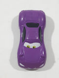 Disney Pixar Cars Purple Mini PVC Hard Rubber Toy Car Vehicle