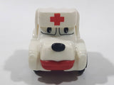 1999 Kinder Surprise Dog Ambulance Medic White Miniature Toy Car Vehicle K99 n 104