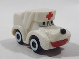 1999 Kinder Surprise Dog Ambulance Medic White Miniature Toy Car Vehicle K99 n 104