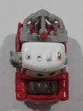 Disney Pixar Cars Tow Mater Tow Truck Fire Dept Red and White Die Cast Toy Car Vehicle M1697
