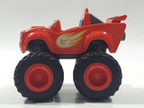 2014 Mattel Viacom Blaze & The Monster Machines Blaze Monster Truck Orange Red Die Cast Toy Car Vehicle