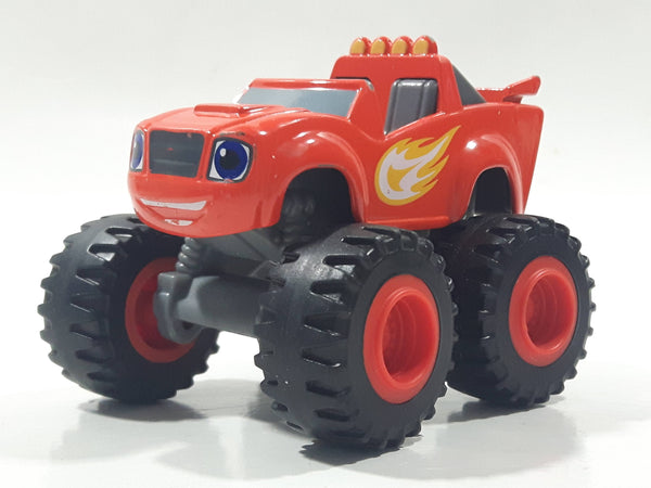 2014 Mattel Viacom Blaze & The Monster Machines Blaze Monster Truck Orange Red Die Cast Toy Car Vehicle