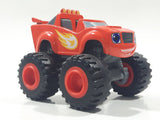 2014 Mattel Viacom Blaze & The Monster Machines Blaze Monster Truck Orange Red Die Cast Toy Car Vehicle