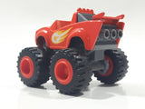 2014 Mattel Viacom Blaze & The Monster Machines Blaze Monster Truck Orange Red Die Cast Toy Car Vehicle